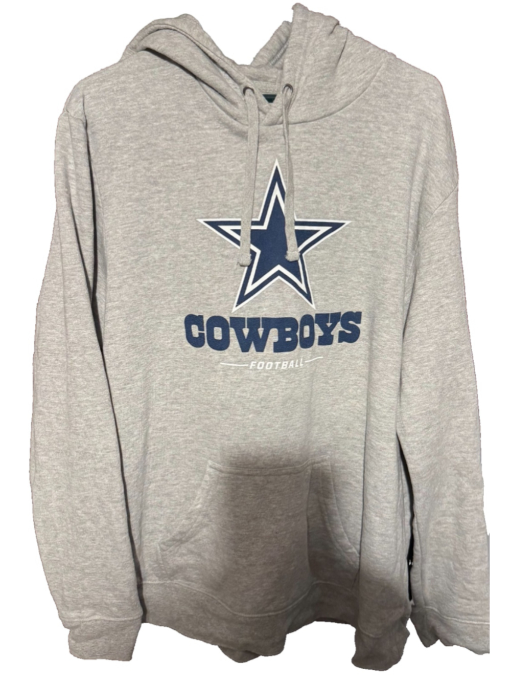 Dallas Cowboys Fanatics Pullover Hoodie Gray Men Sz XXL